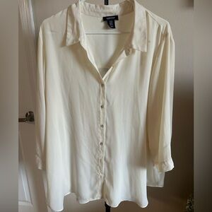 Jones New York Cream Blouse